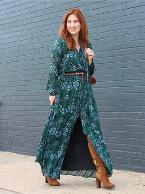 Banana Republic x Olivia Palermo Floral Maxi Dress